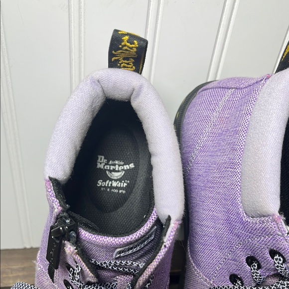 Dr. Martens Maegley purple High-Top Ankle Boots with Black Soles - Picture 7 of 12